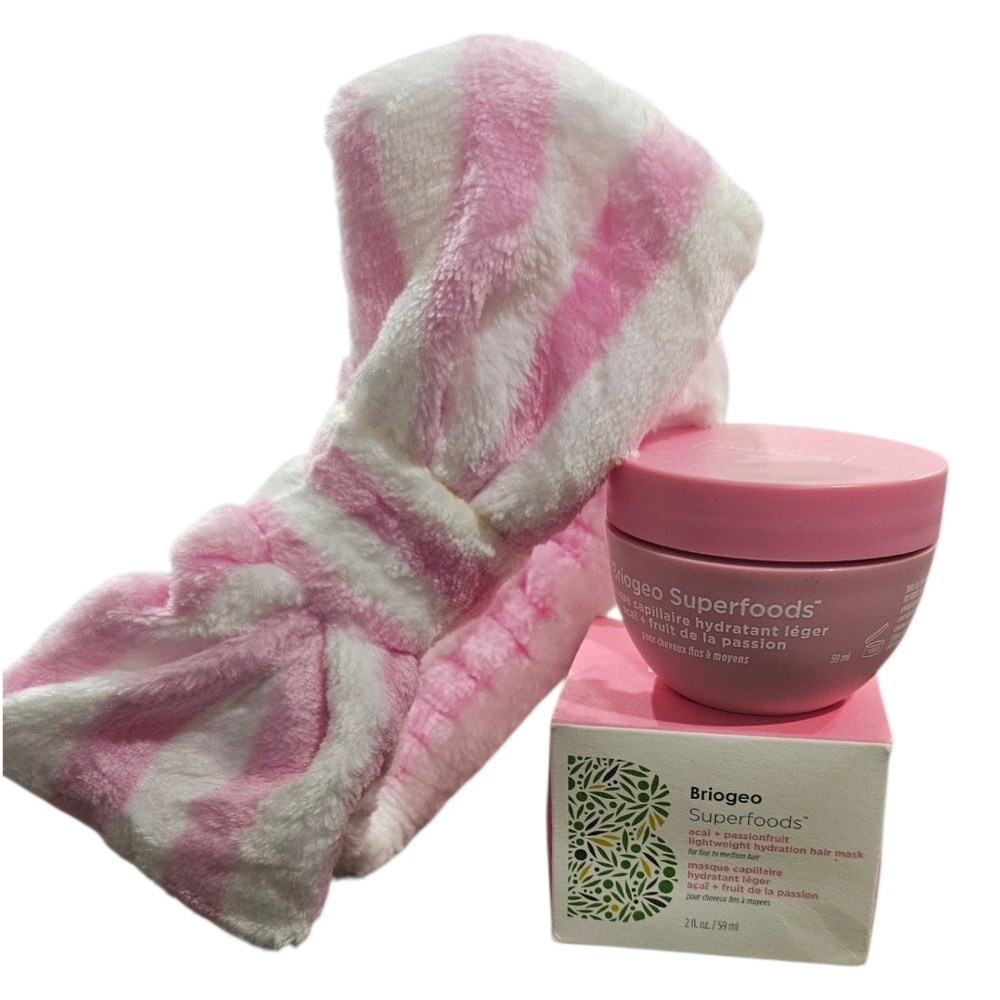 NIB Briogeo Superfoods Hydration Hair Mask + Spa Headband | Set - Picture 7 of 7